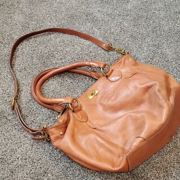 J.Crew Brompton Mini Hobo brown leather bag Style#63020 - Picture 6 of 16